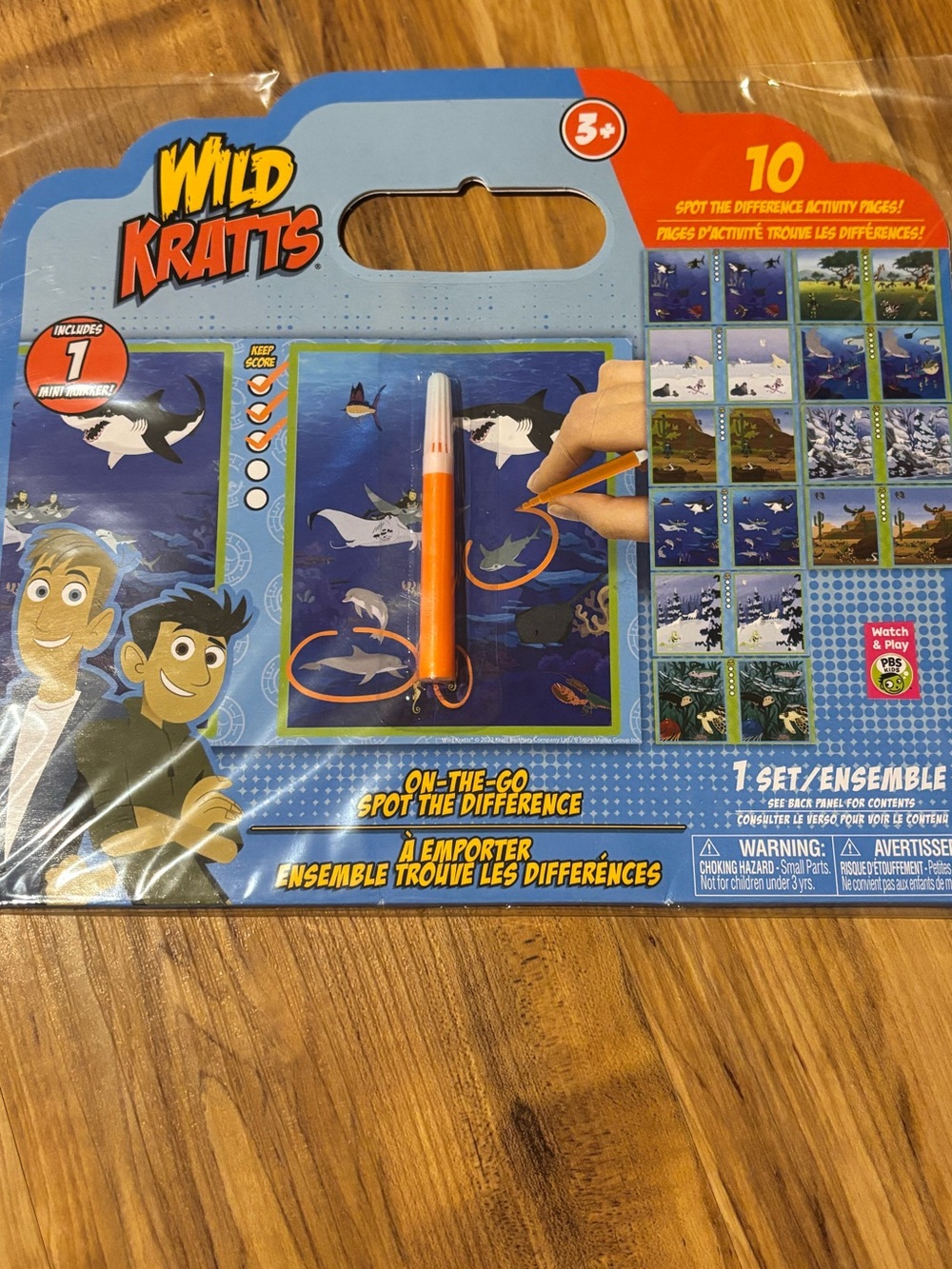 Wild Kratts On-The-Go Spot the Difference Activity Set